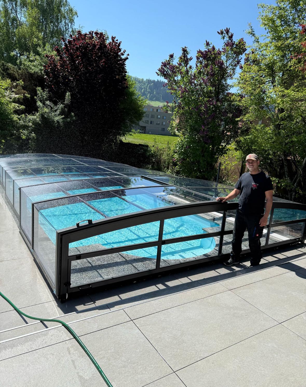 Poolüberdachung