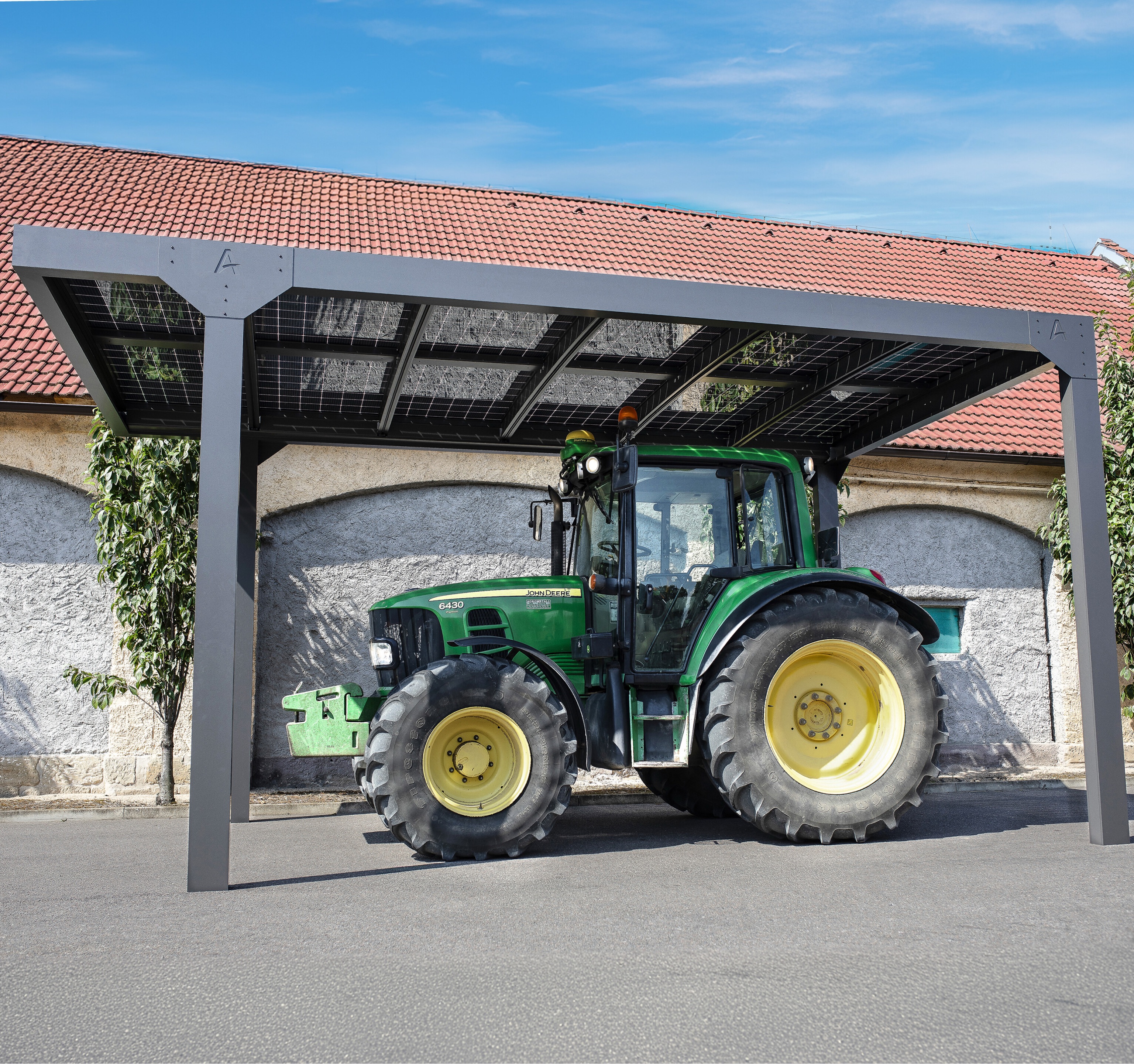 Solarüberdachungen für landwirtschaftliche Fahrzeuge